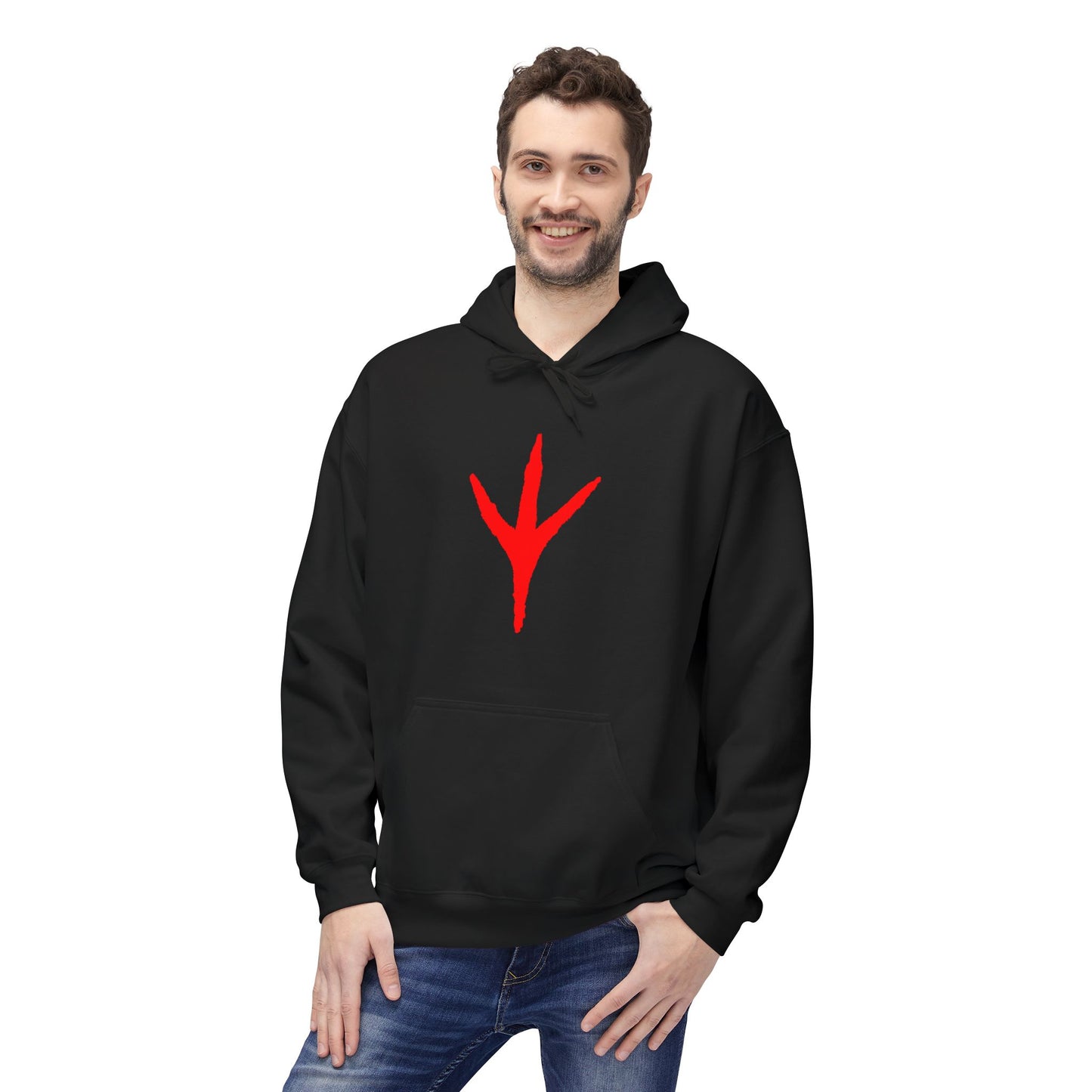 Black Rooster Logo Hoodie